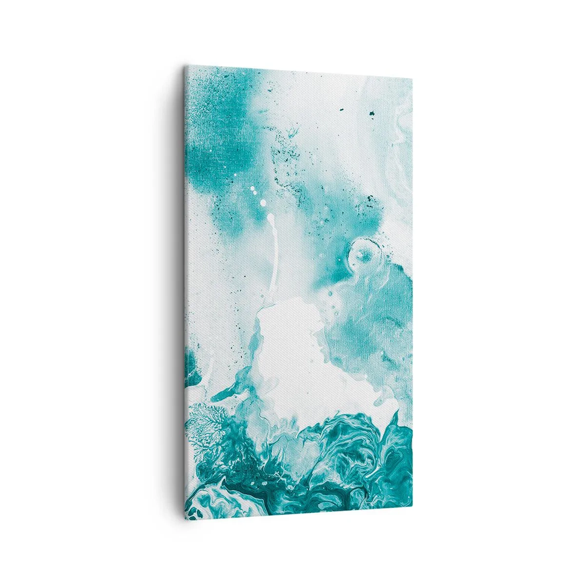 Bild auf Leinwand - Leinwandbild - Morast von Blau - 45x80 cm