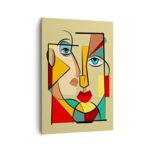 Bild auf Leinwand - Leinwandbild - Passendes Paar - 70x100 cm