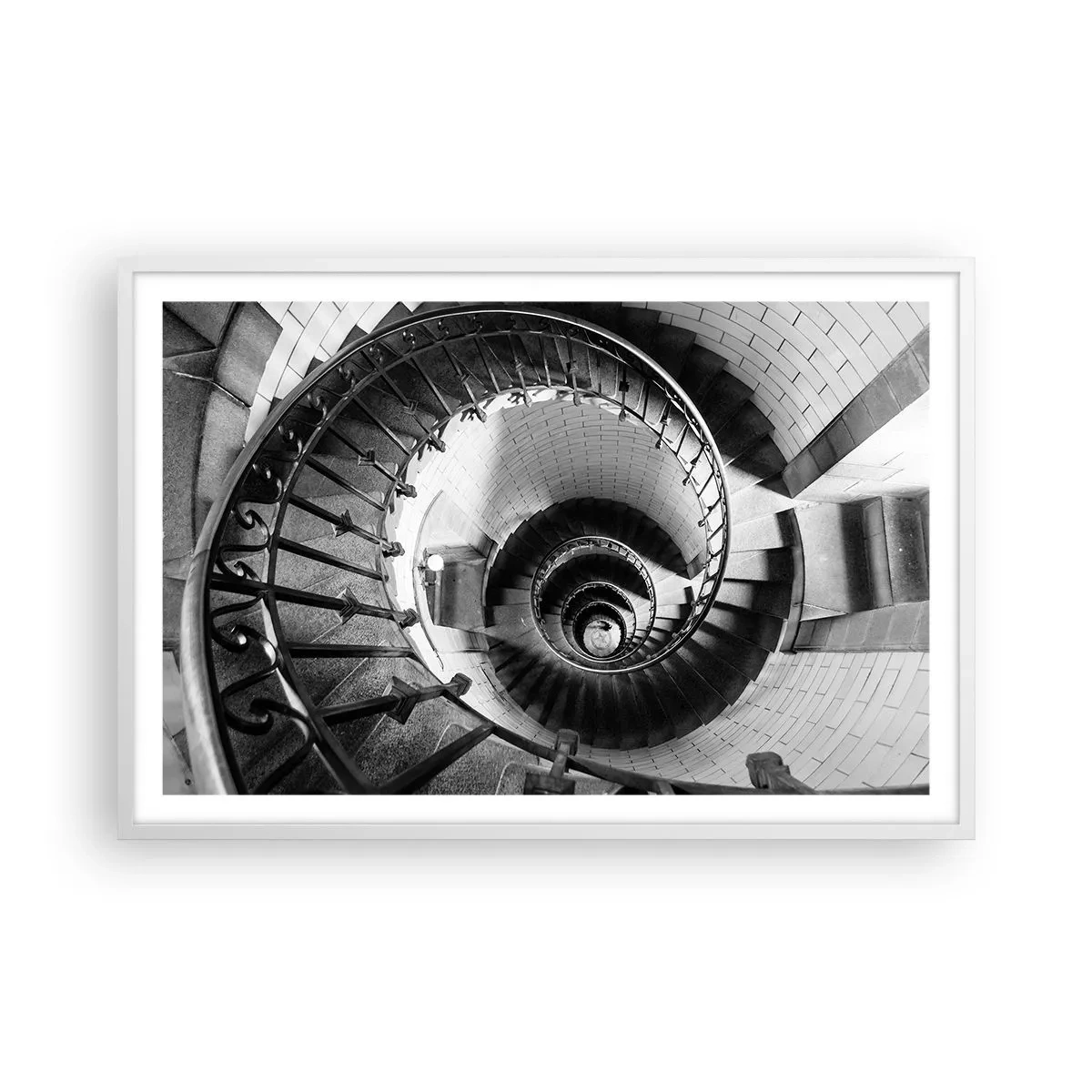 Poster in einem weißen Rahmen - Höher und höher - 91x61 cm