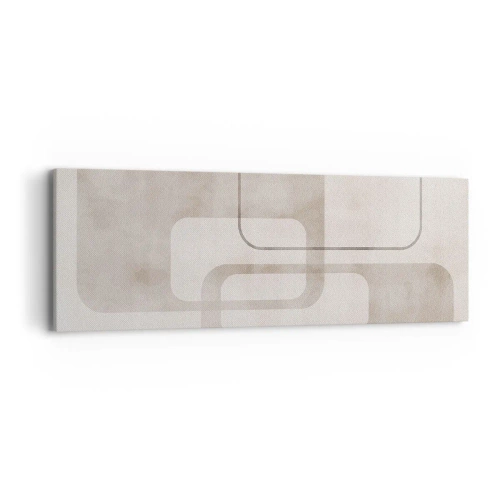 Bild auf Leinwand - Leinwandbild - Geometrische Fuge - 90x30 cm
