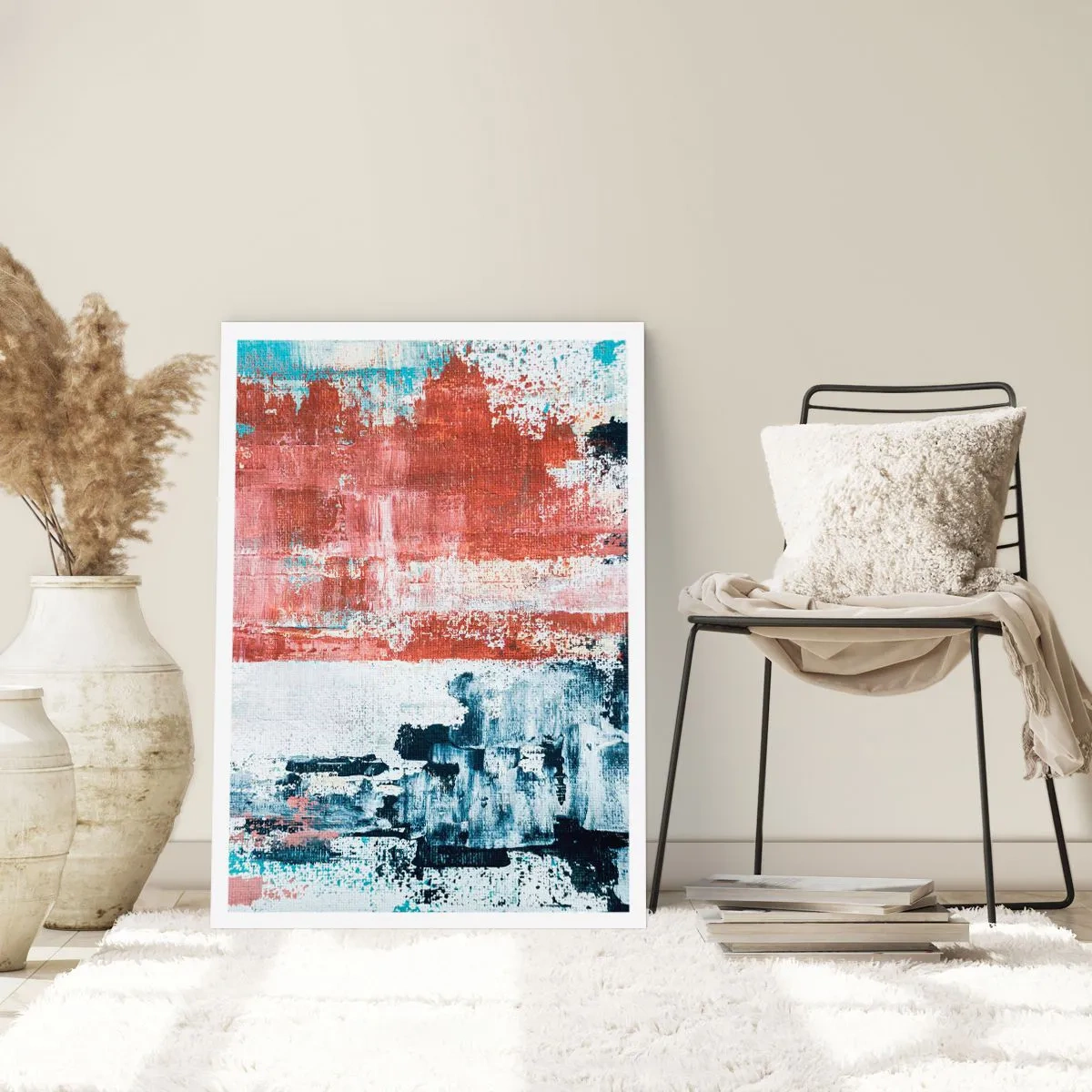 Poster - Fünfzig-Fünfzig abstrakt - 61x91 cm