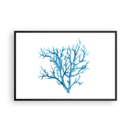 Poster in einem schwarzem Rahmen - Nautisches Filigran - 91x61 cm