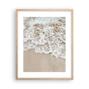 Poster in einem Rahmen aus heller Eiche - Ich komme gleich wieder - 40x50 cm