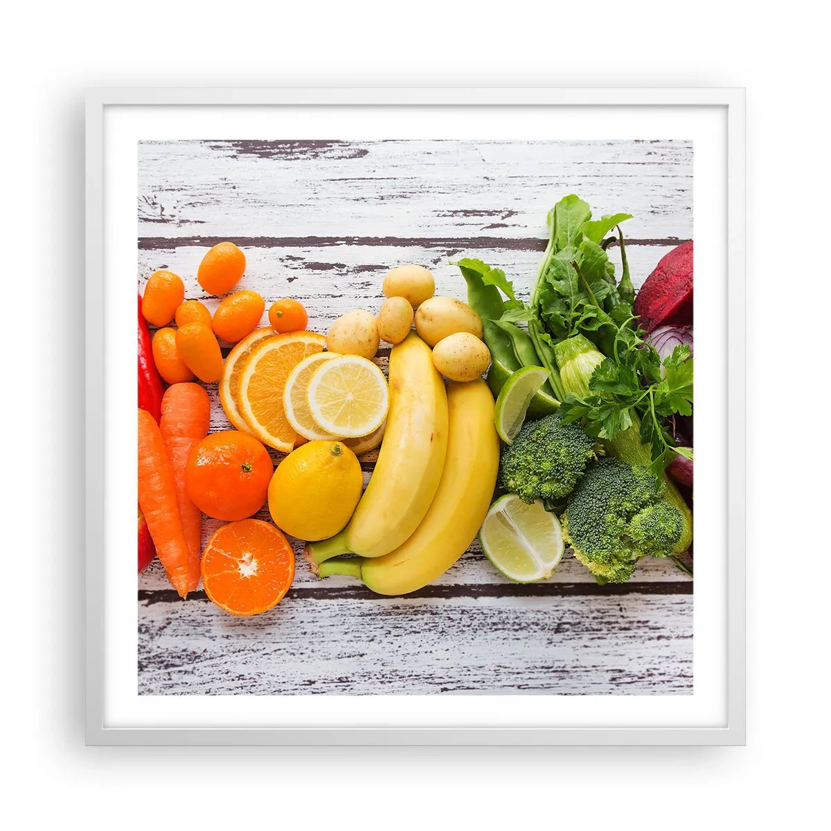 Poster in einem weißen Rahmen - Es ist nicht genug? - 60x60 cm