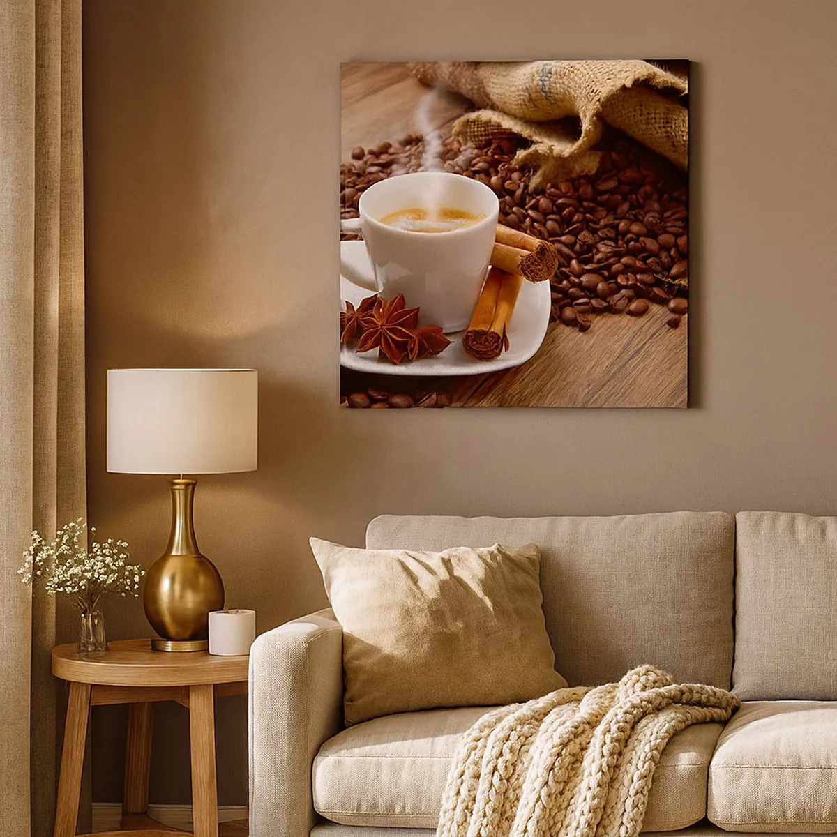 Bild auf Leinwand - Leinwandbild - Würziger Geschmack und Aroma - 30x30 cm