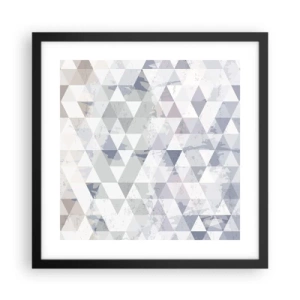 Poster in einem schwarzem Rahmen - Im Rhythmus auf drei - 40x40 cm