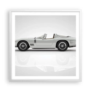 Poster in einem weißen Rahmen - Spaß versprochen - 60x60 cm