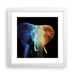 Poster in einem weißen Rahmen - Exzentrisch, kein Verrückter - 30x30 cm