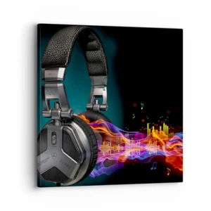 Bild auf Leinwand - Leinwandbild - Feuer der Musik - 30x30 cm