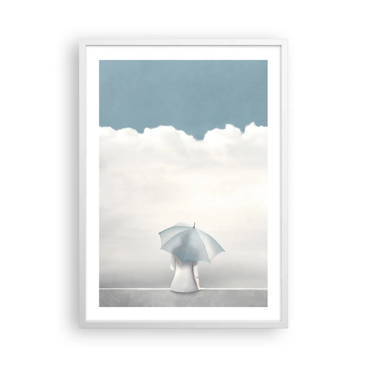 Poster in einem weißen Rahmen - Am Rande der Realität und Träume - 50x70 cm