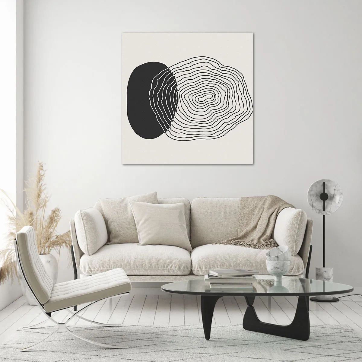 Glasbild - Bild auf glas - Dauer und Schwingung - 70x70 cm