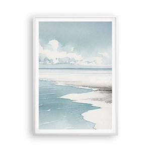 Poster in einem weißen Rahmen - Sanfte Flut - 70x100 cm
