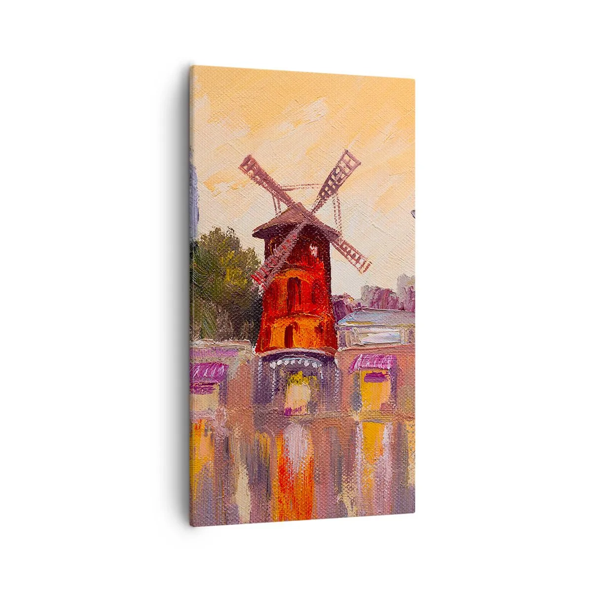 Bild auf Leinwand - Leinwandbild - Pariser Ikonen – Moulin Rouge - 55x100 cm