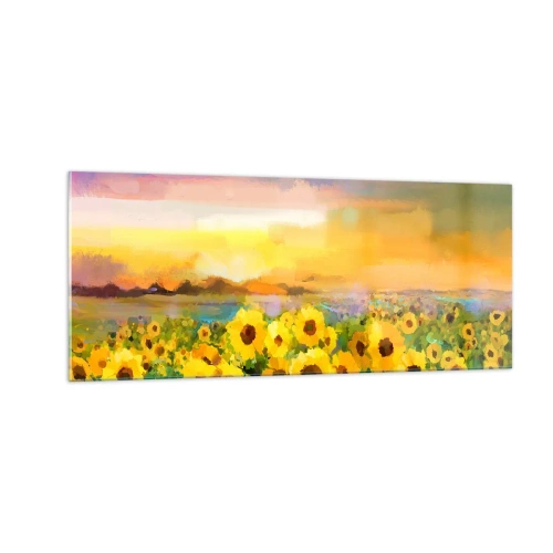 Glasbild - Bild auf glas - Die Sonne selbst ist auf die Erde herabgestiegen - 100x40 cm