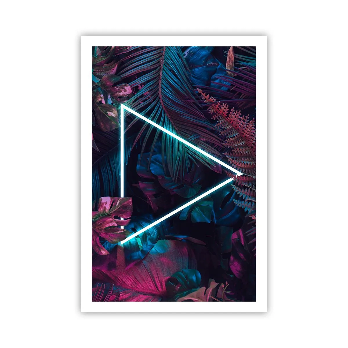 Poster - Garten im Disco-Stil - 61x91 cm
