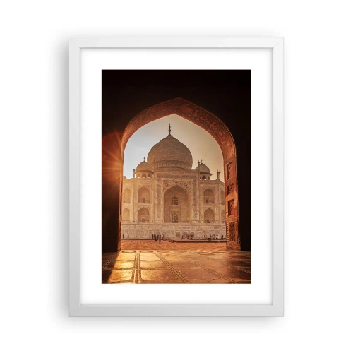 Poster in einem weißen Rahmen - Denkmal der überirdischen Liebe - 30x40 cm