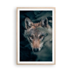 Poster in einem Rahmen aus heller Eiche - Jäger - 61x91 cm