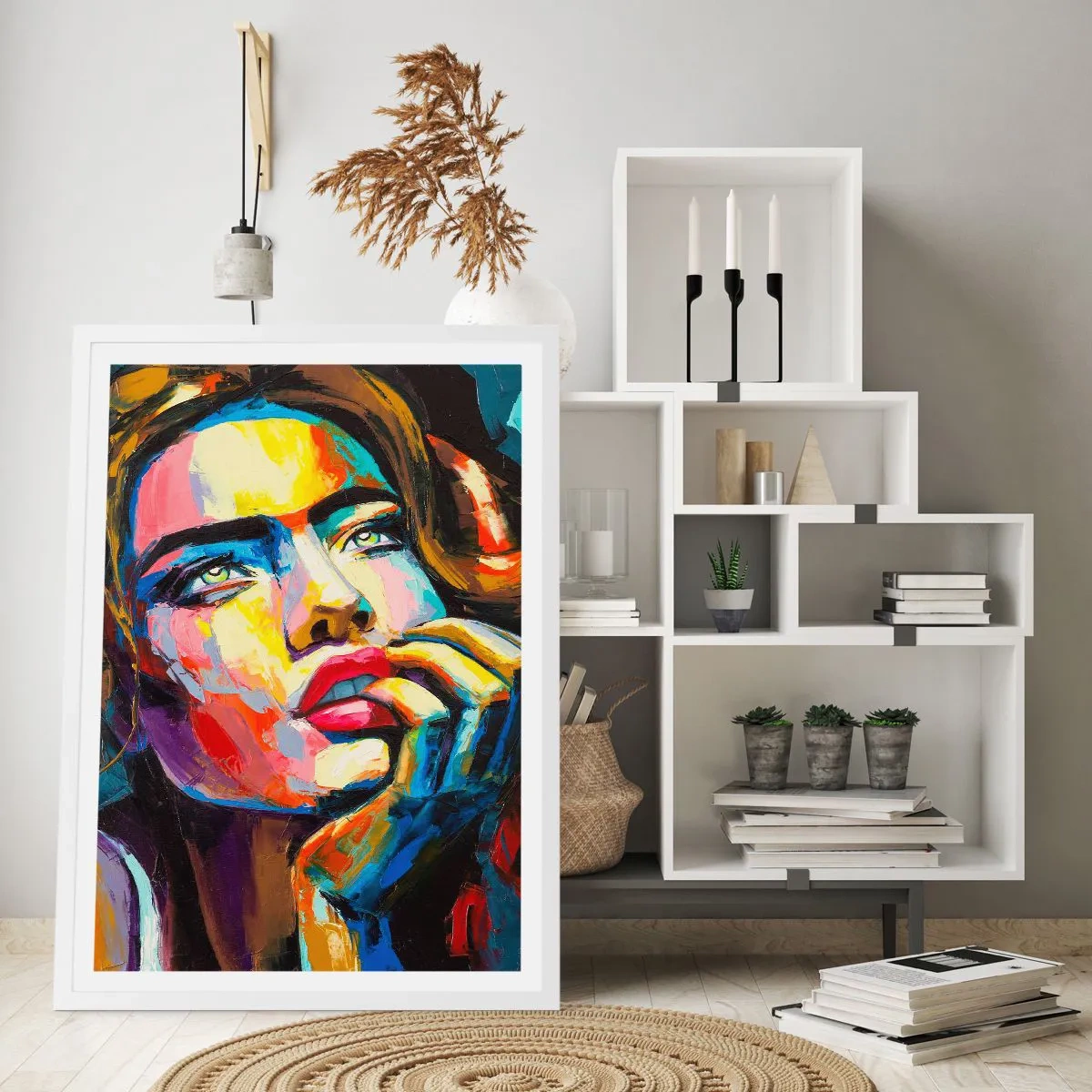 Poster in einem weißen Rahmen - Träume fliegen am Himmel wie Vögel - 70x100 cm