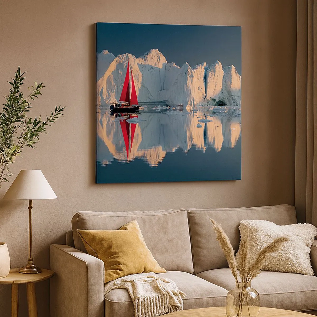 Bild auf Leinwand - Leinwandbild - Am Rande der Welt - 30x30 cm