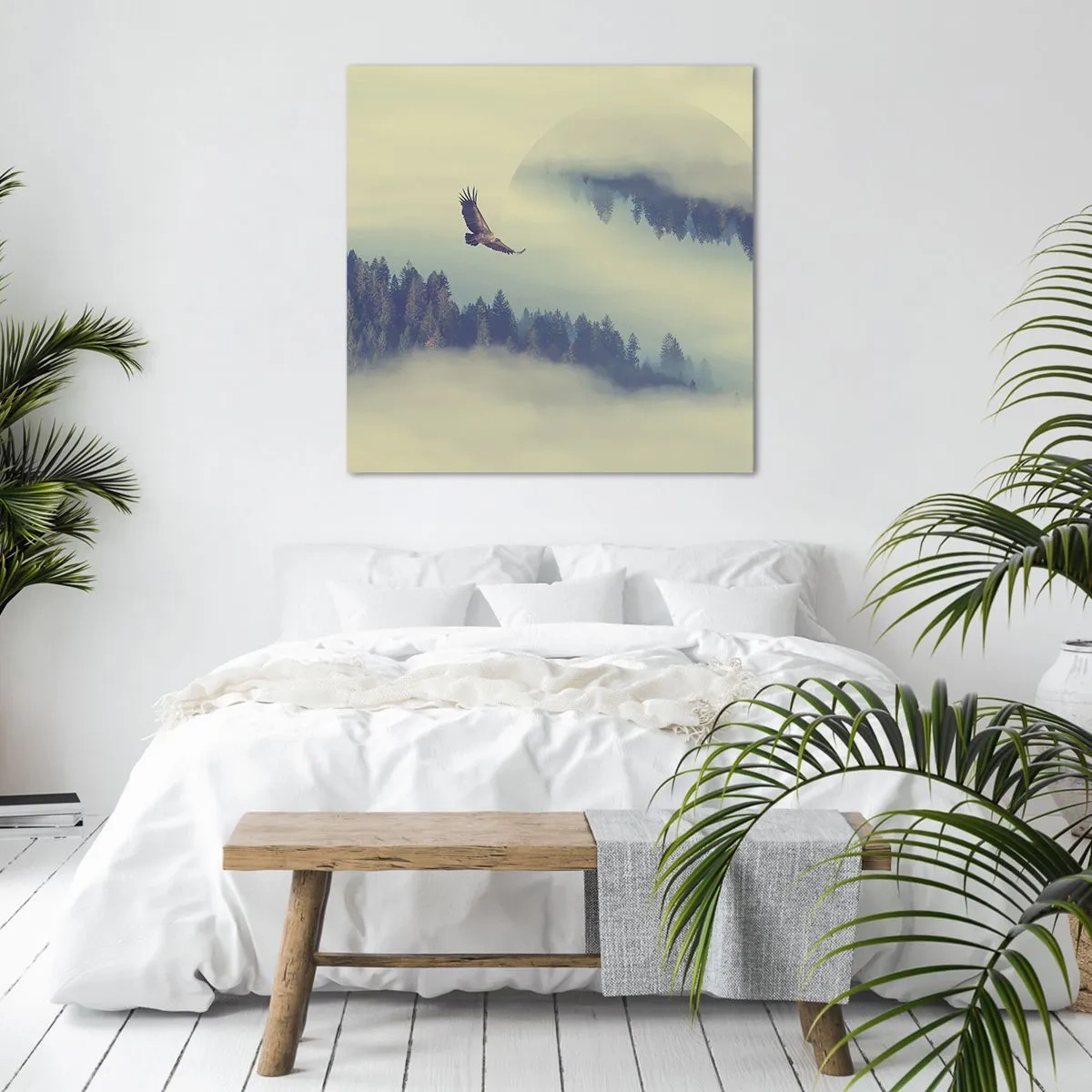 Bild auf Leinwand - Leinwandbild - Ich habe den Schatten eines Adlers gesehen - 60x60 cm