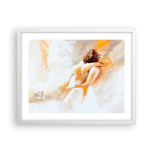 Poster in einem weißen Rahmen - Am Himmel der Nähe - 50x40 cm