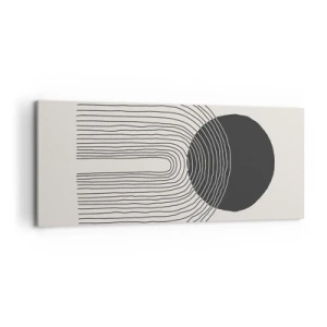 Bild auf Leinwand - Leinwandbild - Zittern und Vertrauen - 100x40 cm