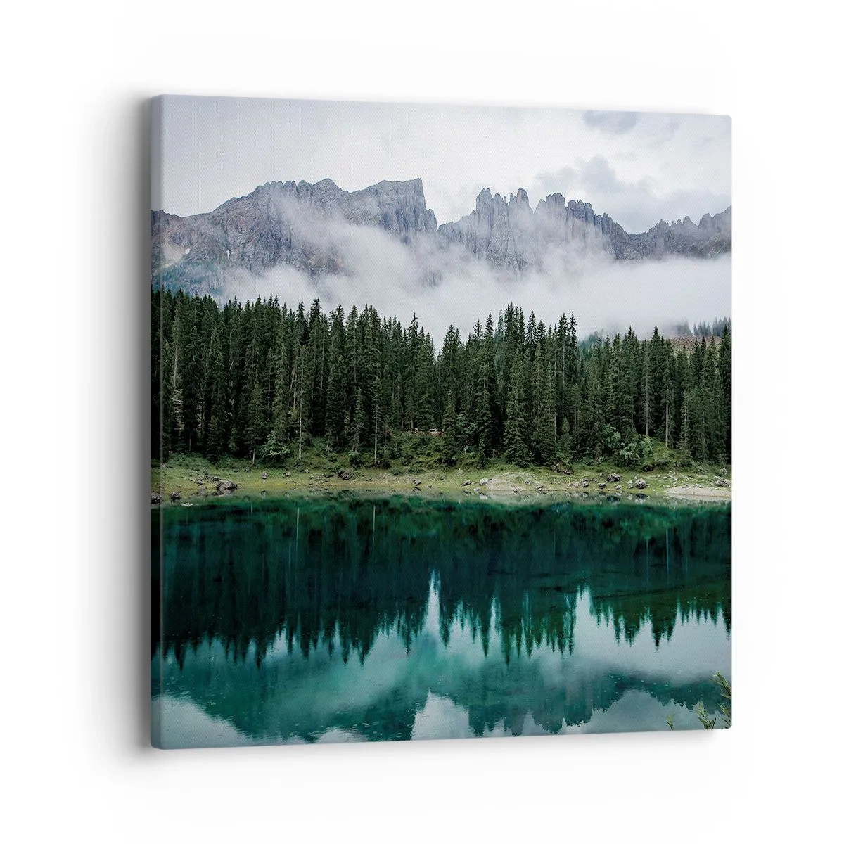 Bild auf Leinwand - Leinwandbild - Leise, leise, lass uns das Trinkwasser nicht wecken ... - 40x40 cm