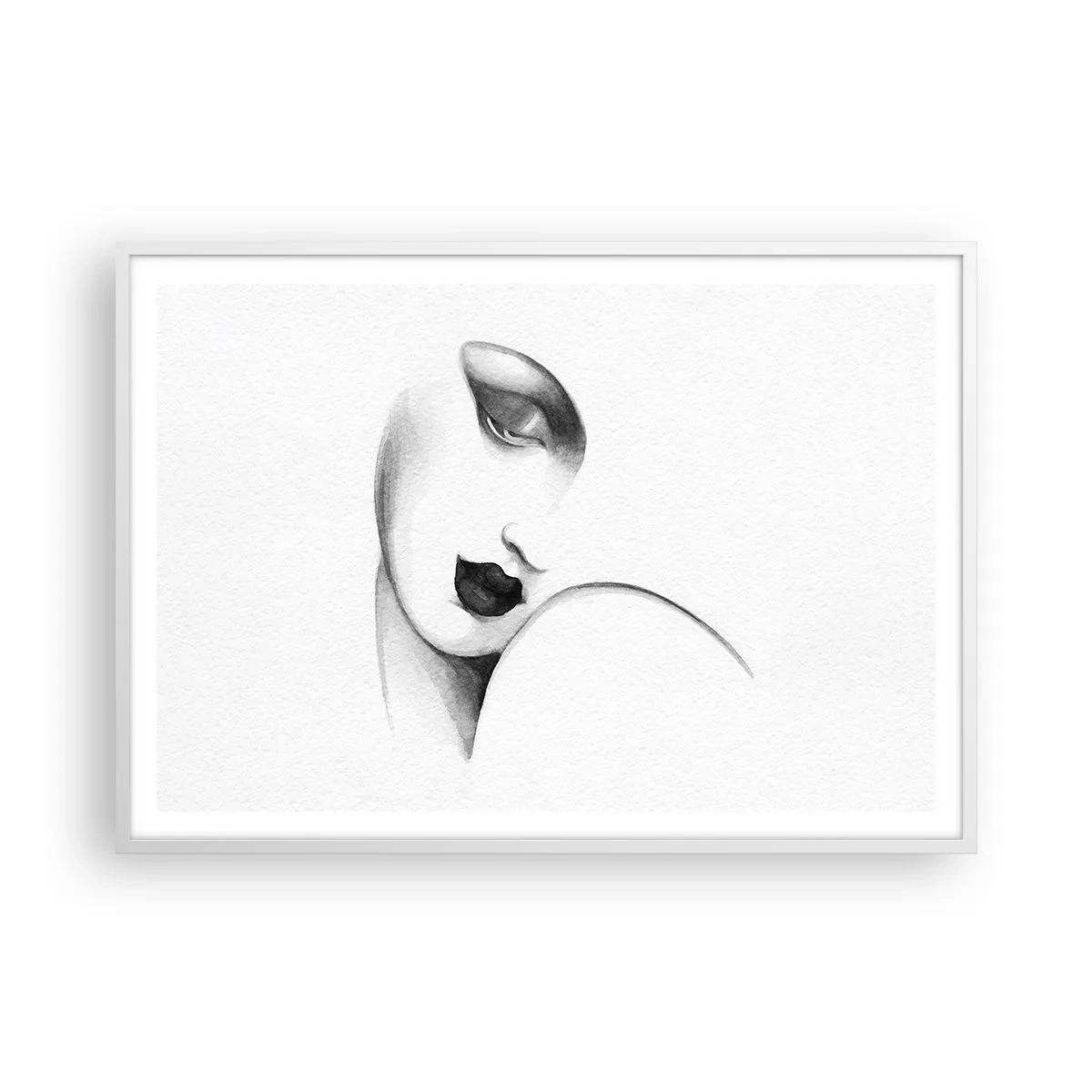 Poster in einem weißen Rahmen - Im Stil von Łempicka - 100x70 cm