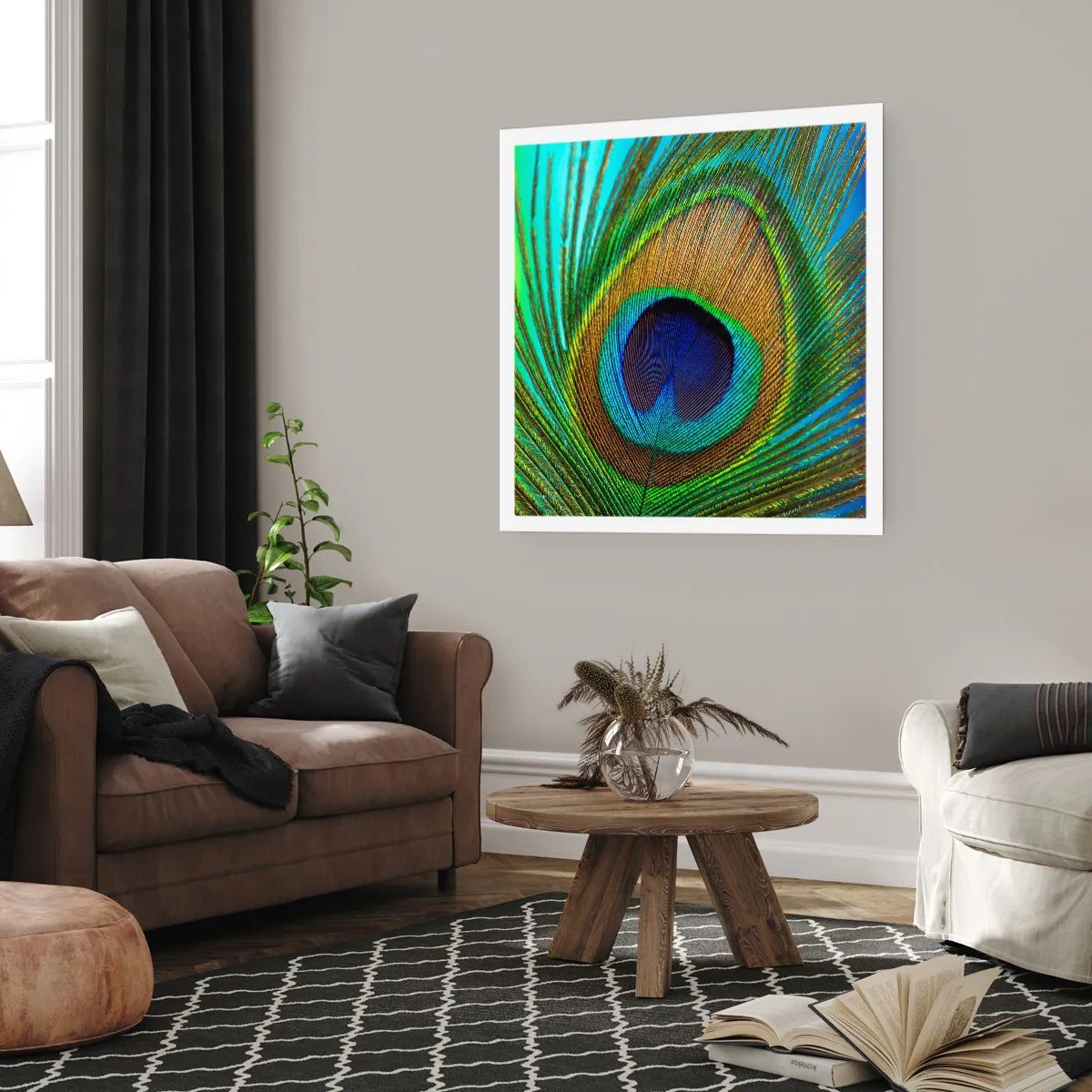 Poster - Auge in Auge - 30x30 cm