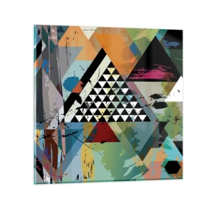 Glasbild - Bild auf glas - Wie einfach ist es - 60x60 cm