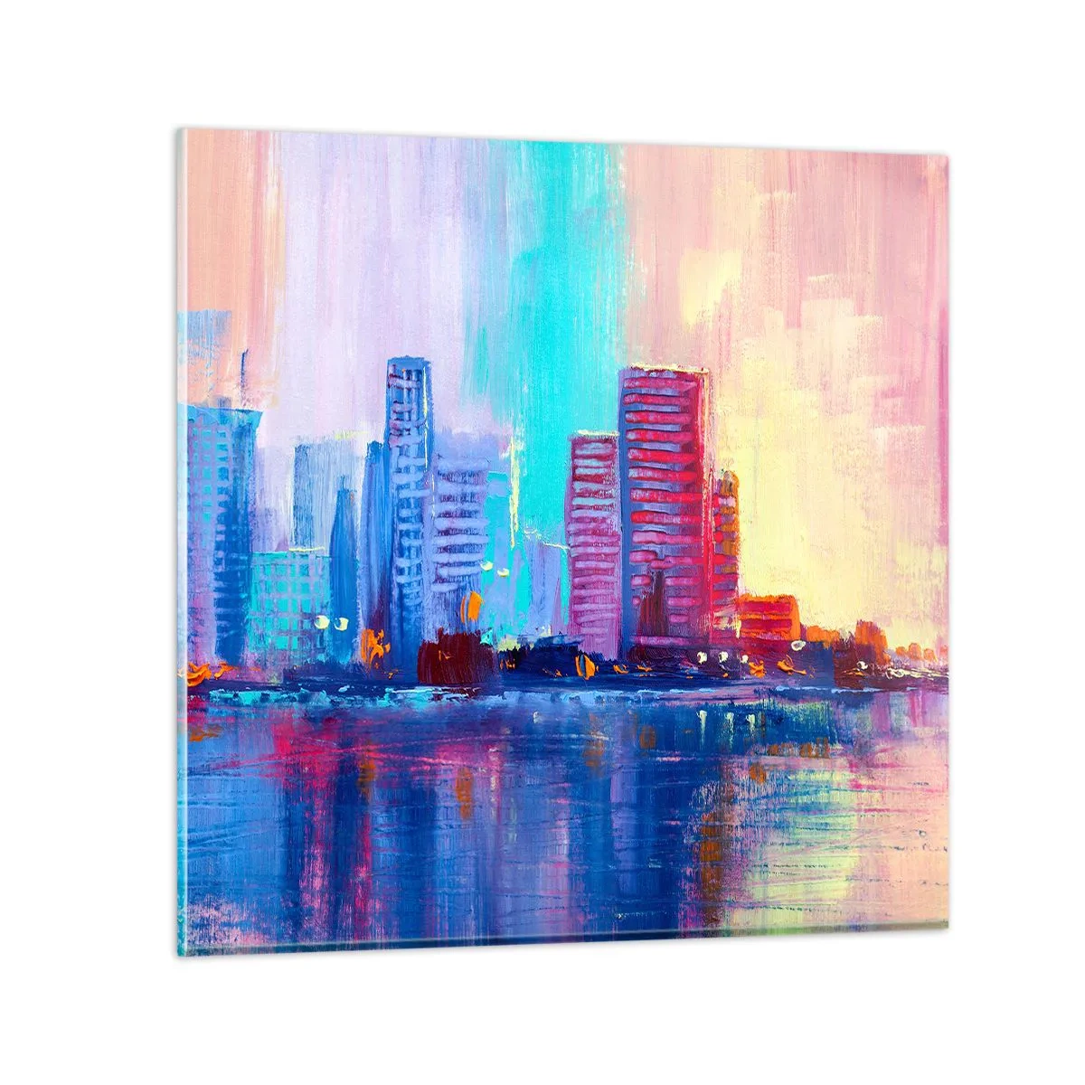 Glasbild - Bild auf glas - In Farben getaucht - 30x30 cm