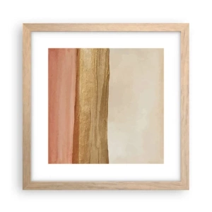 Poster in einem Rahmen aus heller Eiche - Vertikale Komposition - 30x30 cm
