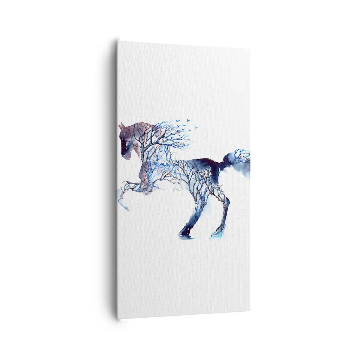 Bild auf Leinwand - Leinwandbild - Und als wäre der Wald umgezogen - 65x120 cm