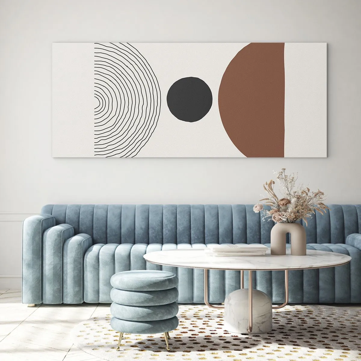 Glasbild - Bild auf glas - Das Zentrum der Aufmerksamkeit - 100x40 cm