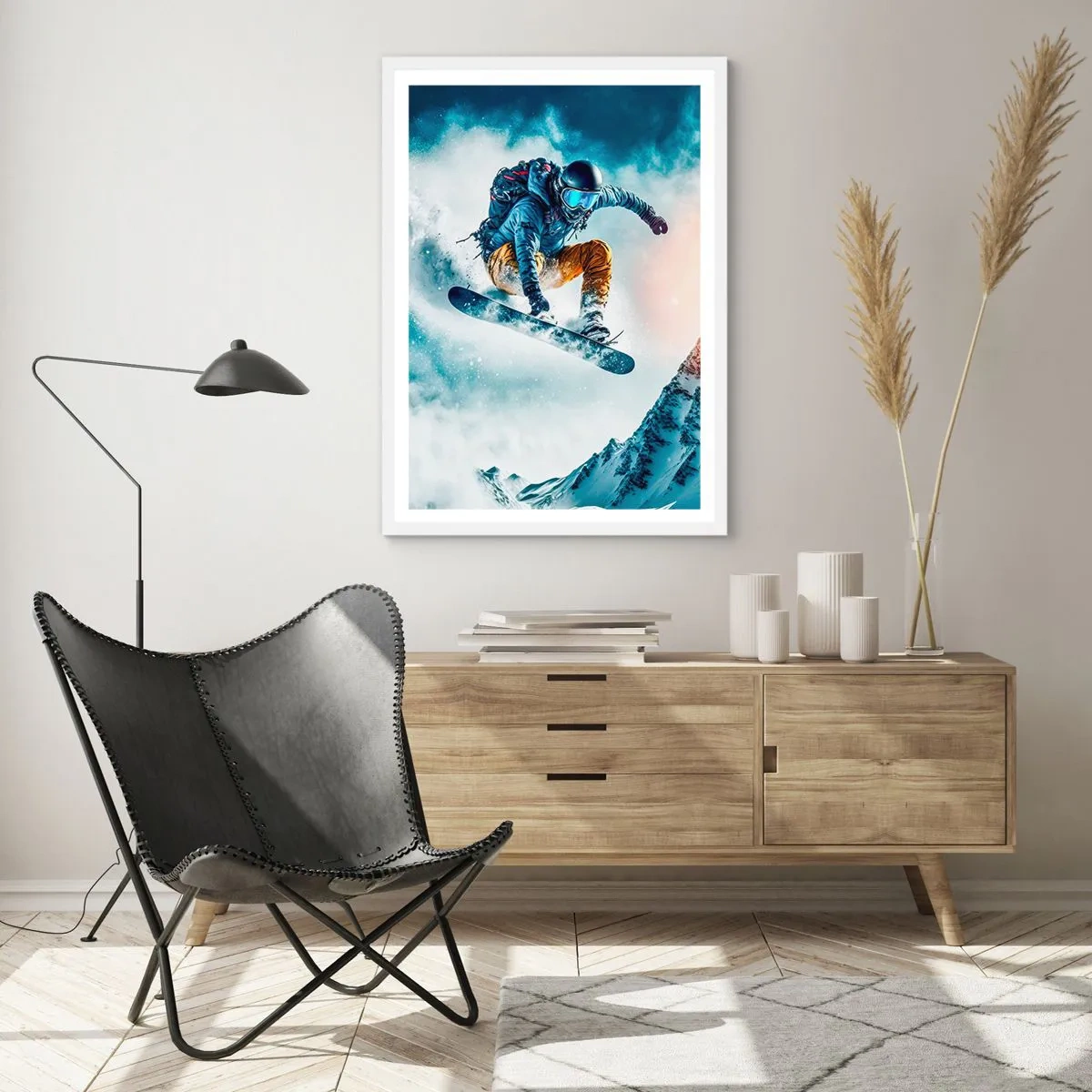 Poster in einem weißen Rahmen - Extreme Emotionen - 50x70 cm