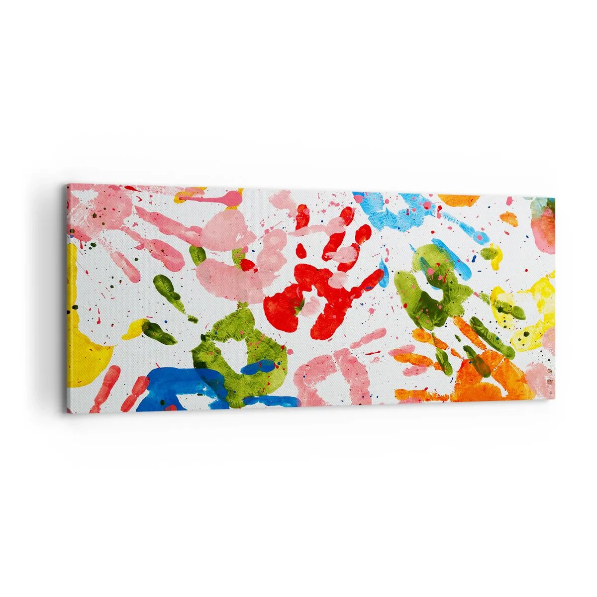 Bild auf Leinwand - Leinwandbild - Folgen Sie den Spuren - 100x40 cm