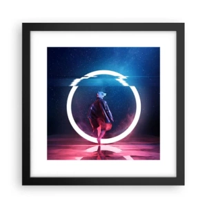 Poster in einem schwarzem Rahmen - Zwischen den Welten - 30x30 cm