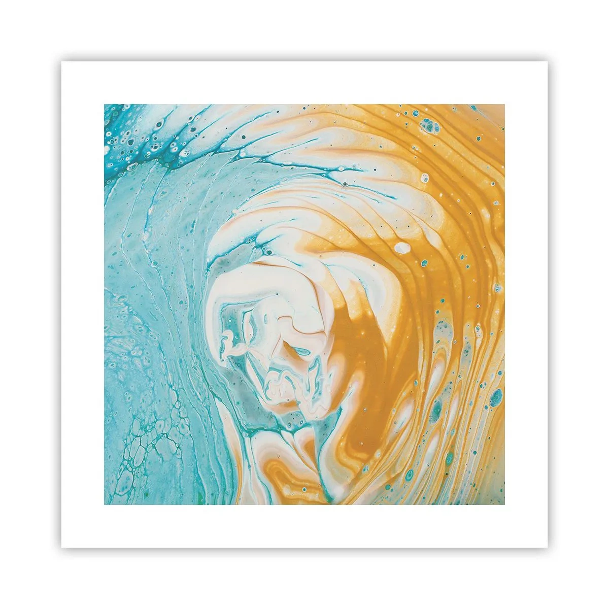 Poster - Pastellwirbel - 40x40 cm