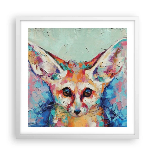 Poster in einem weißen Rahmen - Bist du bereit für mich? - 50x50 cm