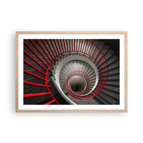 Poster in einem Rahmen aus heller Eiche - Architekturspaß - 70x50 cm