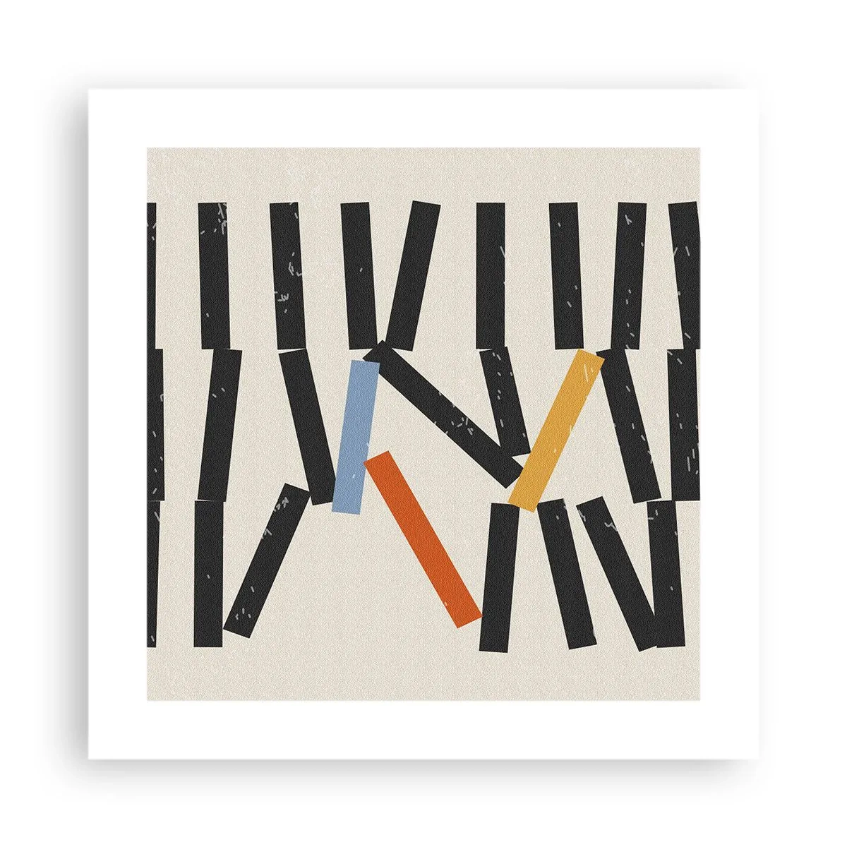 Poster - Domino – Komposition - 40x40 cm