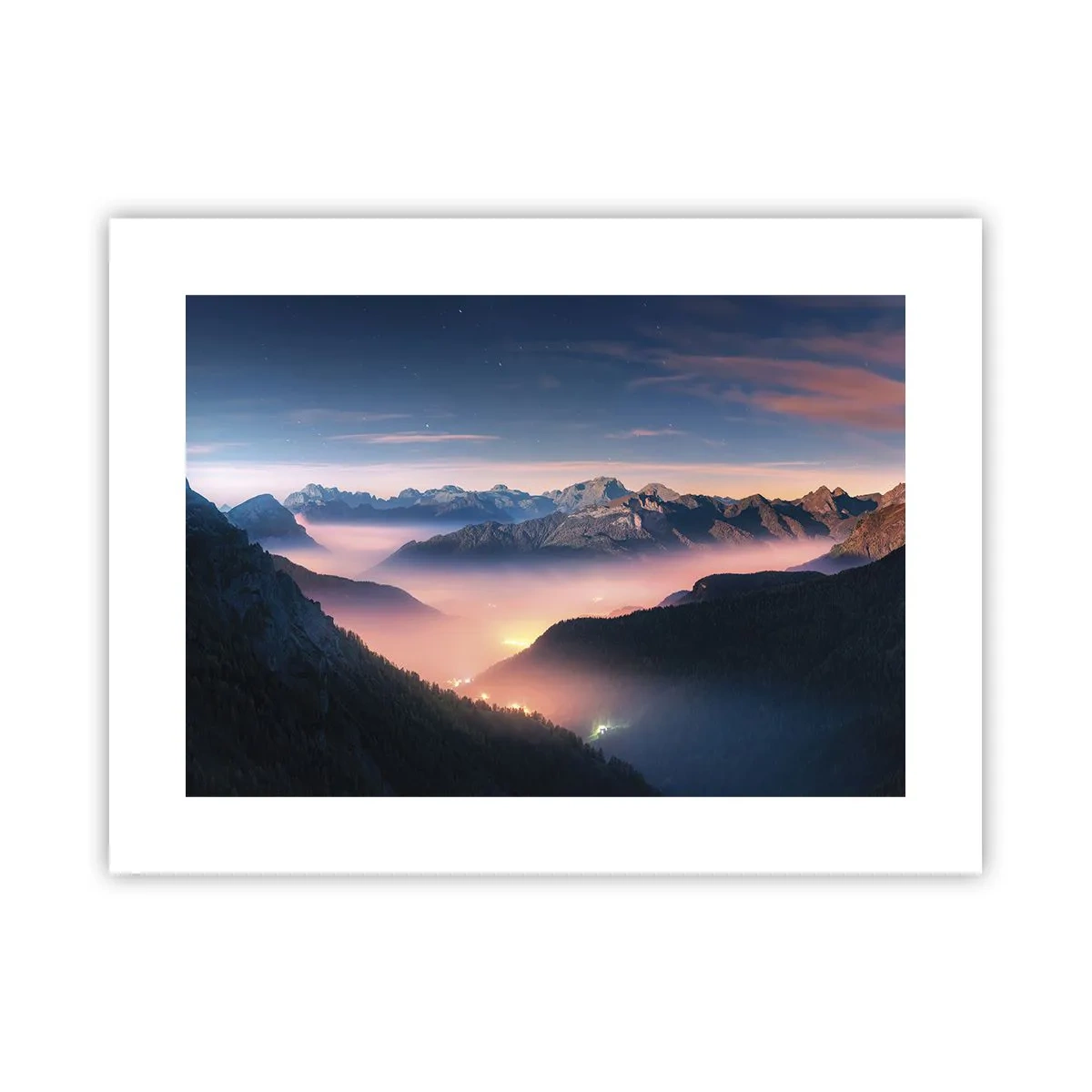 Poster - Licht in den Tälern - 40x30 cm