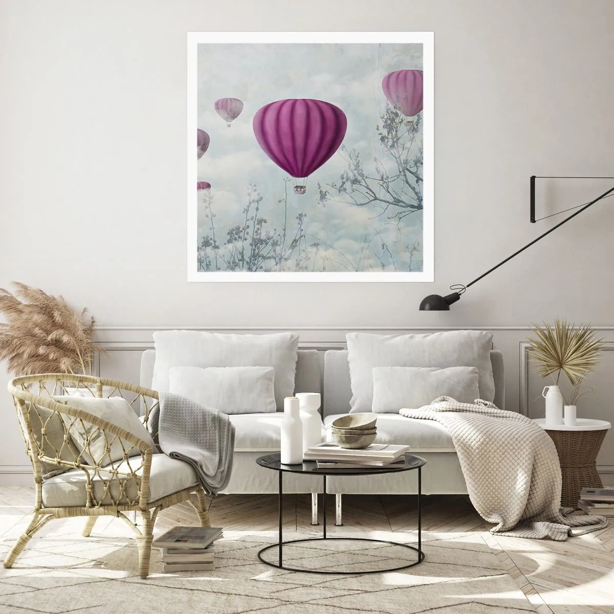 Poster - Wie Schiffe am Himmel - 50x50 cm