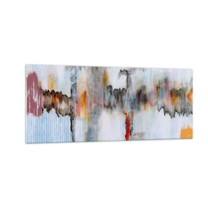 Glasbild - Bild auf glas - Ein Stock auf dem Wasser - 100x40 cm