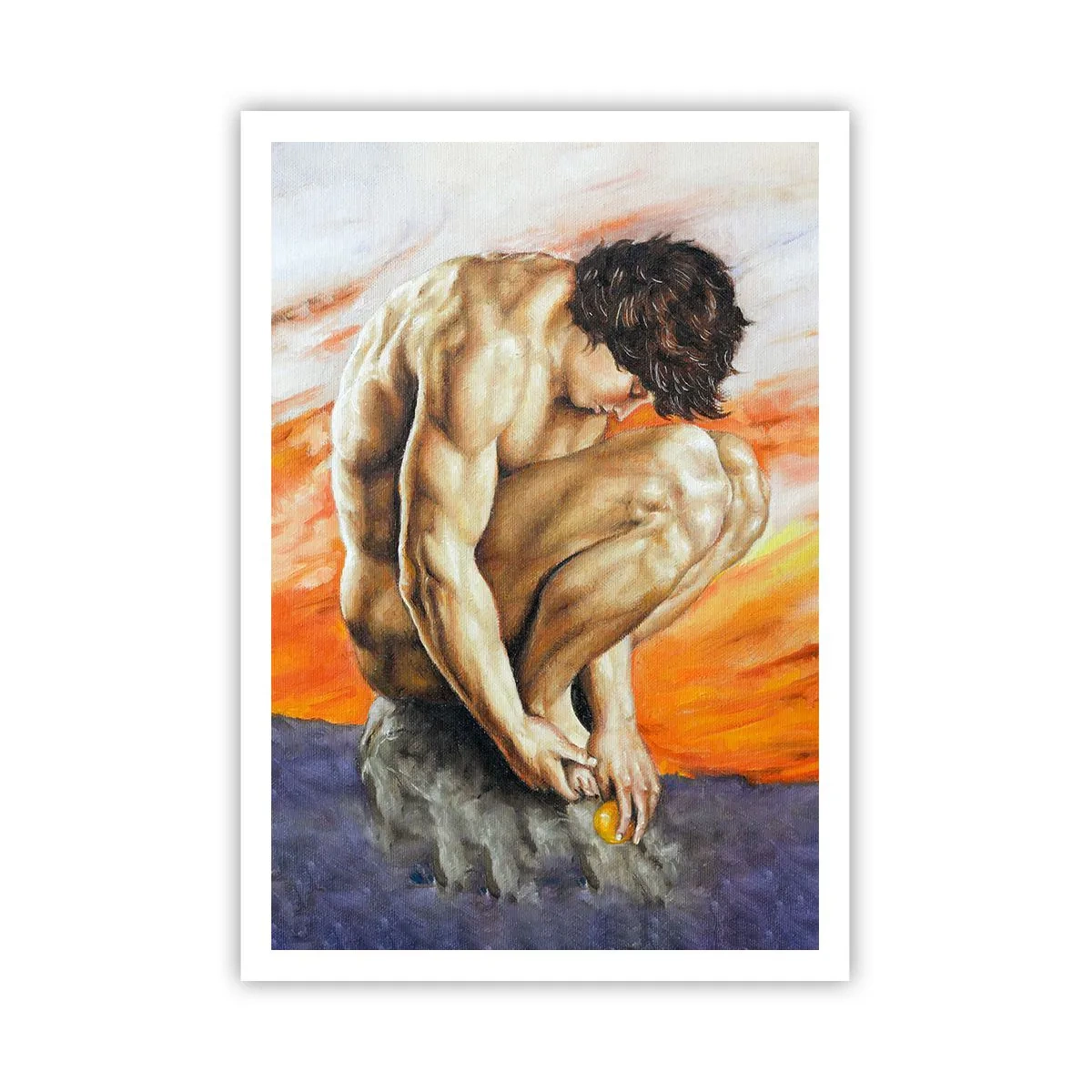 Poster - In sich versunken - 70x100 cm