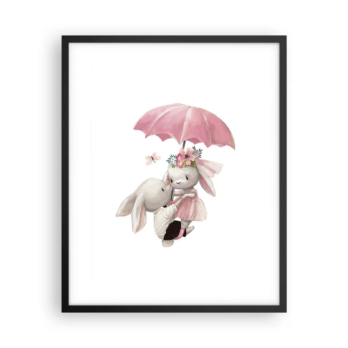 Poster in einem schwarzem Rahmen - Das ist eben Liebe - 40x50 cm