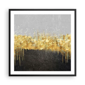 Poster in einem schwarzem Rahmen - Nach innen und nach oben - 60x60 cm