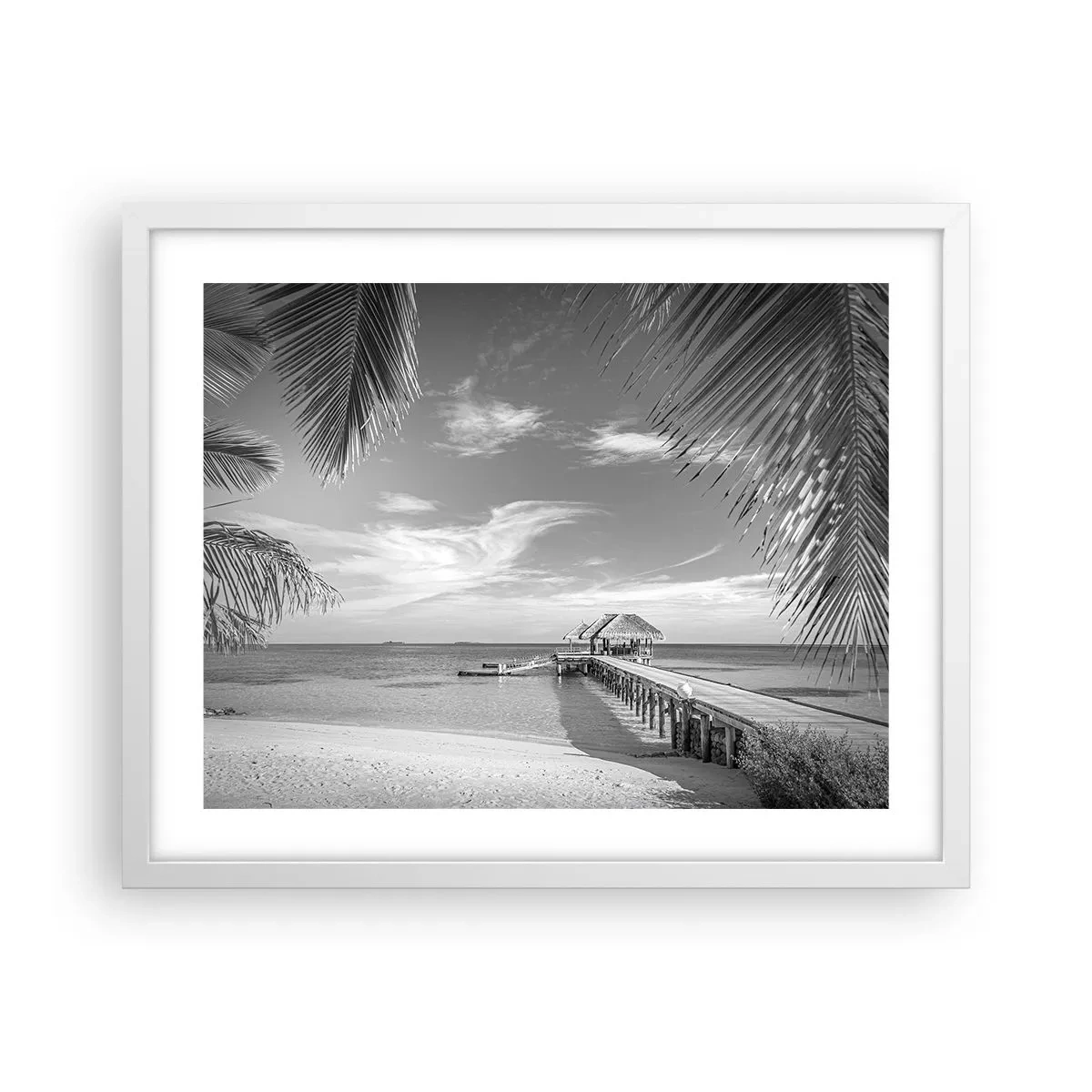 Poster in einem weißen Rahmen - Erinnerung oder Traum? - 50x40 cm