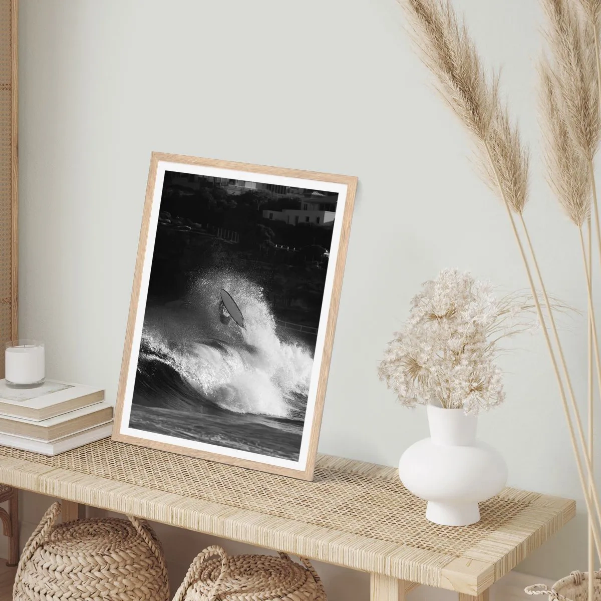 Poster in einem Rahmen aus heller Eiche - Herausforderung angenommen! - 50x70 cm