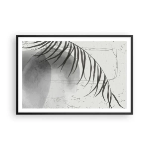 Poster in einem schwarzem Rahmen - Subtile Exotik der Natur - 91x61 cm